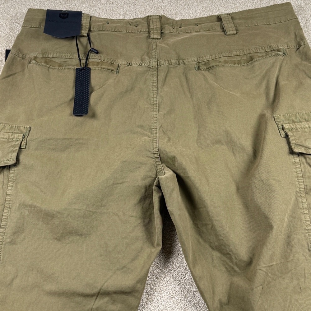 Nick Danger Mens Cargo Pants‎ Tan Olive Green 36x30 NDPT106002 New With Tags - Picture 4 of 8